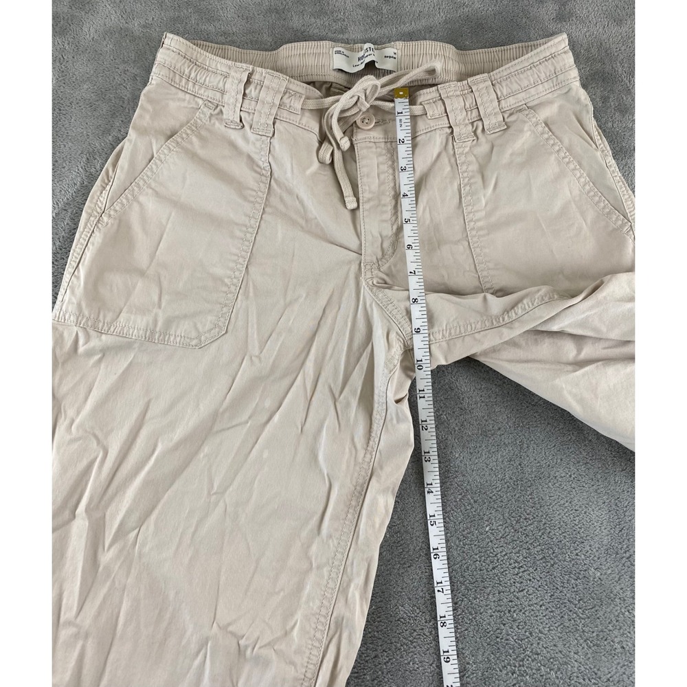 Hollister Low-Rise Super Baggy Pants Khaki Tan Wide Leg Women Medium Regular - Picture 13 of 16